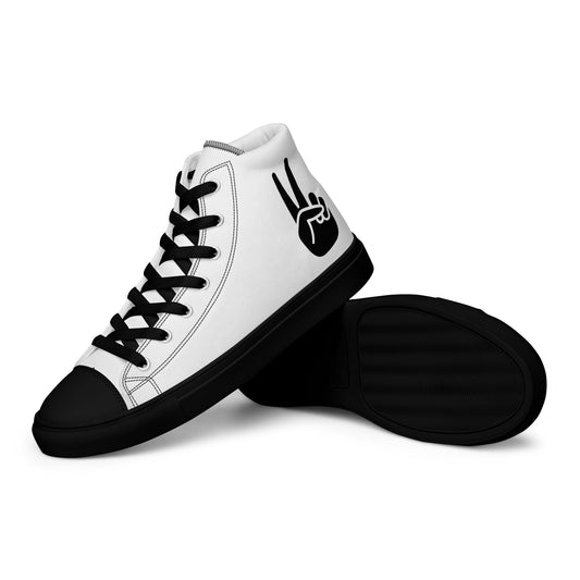 Men’s high top canvas shoes